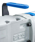 CS Unitec MAB 155PRO ultra-compact magnetic drill with blue handle and gray housing; close-up side view