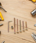 49 Piece M6 Socket Cap Screws And Barrel Nut Assortment Kit With Hex Drive Fasteners for Bedroom Furniture Repair Bed Bolt Fixing displayed