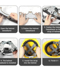 10 Pack Hard Hat Sweatbands For Welding Helmets Washable Reusable Cotton Liner Installation Steps