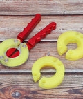 5 Piece Bezel Opener Tool Kit For Watches With Precision Gear Ring Opener And Elastic Rubber Band Safety with yellow gear rings