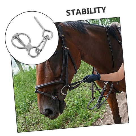 Heavy Duty Stainless Steel Horse Tie Down Ring Cross Tie Ring For Trailers Durable Clip Tack Supplies With Safe Rope Release