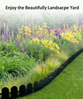 49Ft Arch Garden Edging Border For Flower Beds And Lawns, 5.5 Inch Tall Decorative Landscape Border With 75 Anchoring Spikes