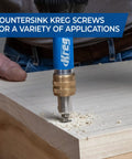 Your New Shop Floor Favorite Features A Heavy Duty Two Sided Drill Bit And Driver That Cuts Pilot Holes Counterbore Recesses And Drives Screws For Rock Solid Woodworking Joints With Zero Hassle Today: close-up of countersink drill bit in wood.