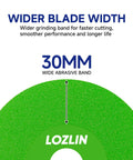 Heavy Duty 4.5 Inch Diamond Blades, 3 Pack Angle Grinder Discs Offering Smooth Operator Cuts And No Fuss Precision For Blast Through Power On Ceramic Tile Marble Quartz And Glass Standard 7 8 Inch Arbor, 30mm wide abrasive band.