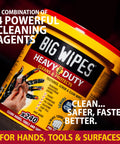 Heavy Duty Hand Cleaning Wipes With Textured Scrubbing Degreaser For Mechanics And Tool Pros In The Shop 240 Count Bucket