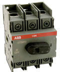 Non-fused disconnect switch 30 Amp 3-pole single unit, base and DIN-rail mount, UL 98 rated safety isolator.