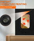 Controlled 3D Printer Enclosure With Built In Ventilation And LED Lighting showing temperature display and airflow