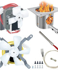 Auger Motor Complete Replacement Kit With 2.0 RPM Upgrade, Hot Rod Ignitor, Burn Pot, And Induction Fan for grills