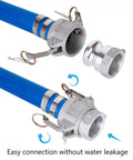 Heavy Duty Aluminum Cam Lock Coupling Type A 1.5 Inch Straight Up Quick Connect Hose Adapter With NPT Female Thread connection detail