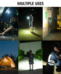 Various uses of G2 Mini LED Flashlight Keychain, 500 Lumens Rechargeable Pocket Light in outdoor and urban settings.