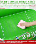 Soccer Themed Inflatable Serving Bar For Pool Parties And Tailgates 53 Inch Floating Cooler And Buffet Tray for cleaning with a cloth