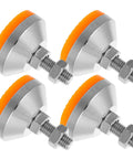 Rock Steady Adjustment And Zero Wiggle Room For Heavy Machinery Support Heavy Duty Leveler Feet with rubber base for milling machines.