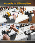 Built Tough Rotating Vise Stand Featuring Rock Solid Grip And 360 Degree Swivel for various crafts and detailing.
