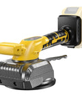 Cordless Tile Vibration Tool With 5 Speed Settings for Leveling Floors and Walls, 20V Battery Compatible, shown with suction cup and handle.
