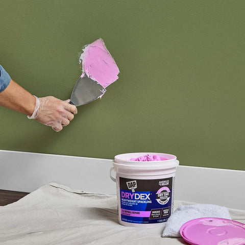 Spackling Compound That Goes On Pink And Dries White No Priming Will Not Sink Or Shrink Quick Dry Time Indicator Interior Wall Patch Putty