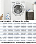 Front-load washer in laundry room, list of compatible LG models for LG Washer Door Seal Kit With Gasket Boot Clamp And Retaining Ring