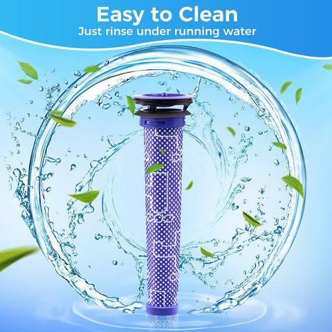 Three Pack Pre Filters Replacement For Vacuum Cleaners V6 V7 V8 DC59 DC58  Easy Fit Strong Suction Pro Grade Filtration