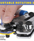 Heavy Duty Battery Cable Lug Crimping Tool With Interchangeable Dies detail of adjustable rotating dies for AWG 10 to 1