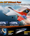 F16 Style RC Airplane With 4 Channel Control And 6 Axis Gyro Stabilizer Ready To Fly EPP Glider in flight over water