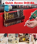 Magnetic Drill Bit Organizer For Long Phillips Bits Built Tough Heavy Duty Steel Bit Holder With Anti Slip Grip and bits