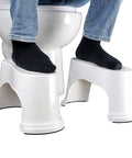 7 Inch Toilet Stool With Split Two Piece Movable Foot Rests Go To Stackable Space Saving Squatting Aid For Adults Natural Posture