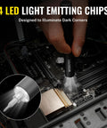 Go-To 20-In-1 Mini Electric Screwdriver Set For DIY And Electronics, All-In-One Precision Driver With 180 RPM Electric Mode And 0.35 Nm Torque, Manual 1.8 Nm, Long-Lasting Battery, Fast Charge, Great For Watches, Smartphones, Drones, And More. Mini electric screwdriver lighting a PC motherboard