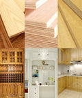 Image showcasing various wood types and cabinetry highlighting the Heavy Duty Portable Edge Banding Machine Delivers Tight Seams With Double Side Glue And Adjustable Speed To Handle Tape Cutting With Total Ease And Zero Sweat For Weekend Pros Using Standard 110V Power Setup.