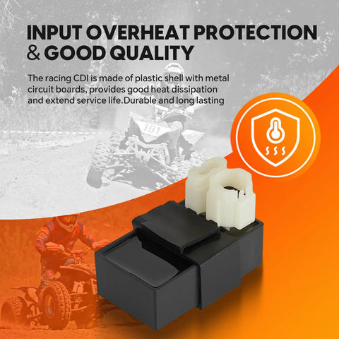 GY6 6 Pin AC CDI Box With Plug Connector Direct Replacement For 50cc 125cc 150cc Scooters Mopeds ATVs Go Karts Quad Bikes And Motorcycles High Performance CDI Module