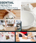 Essential packing steps with Must Have Bulk Moving Packing Paper Pack With 640 Ink Free Newsprint Sheets 27 x 17 Inches 20 lb