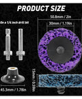 33 Pcs Polishing Grinding Disc Set size measurement for auto body sheet metal heavy duty abrasive wheels