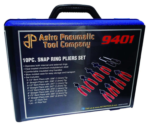 Beast Of A 10 Piece Snap Ring Pliers Set For Internal And External Rings With Heat Treated Chrome Molybdenum Steel Case