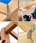 Ridiculously Tough Heavy Duty Joist Hanger Screws For Wood Framing Structural Fasteners securing beams in wood construction.