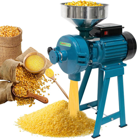 Heavy Duty Electric Wet And Dry Grain Mill Grinder 3000W milling corn with high power electric motor