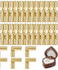 30 Pack Brass Barrel Hinges Set for Jewelry Boxes and Small Woodworking Projects, 135 Degree Hidden Cylinder Hinges, 20x4mm size shown.