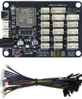 IoT Dope Development Board With WROOM-32E Module And 2-Channel Motor Driver For Robotics USB-C 2.4GHz WiFi And Bluetooth with nine cables