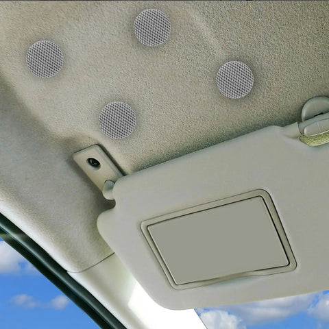 Roof Headliner Repair Pins Set 50 Pieces Gray Flannelette Interior Ceiling Fabric Fix For Sagging Convertible Tops And Automotive Trim Restoration Easy DIY Install installed in car ceiling