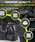 Heavy Duty Gel Knee Pads For Work With Foam Cushioning All Day Comfort Adjustable Comfortable Fit For Flooring Roofing Tiling And Gardening Durable Construction Knee Pads For Pros, shown with strong shield and straps