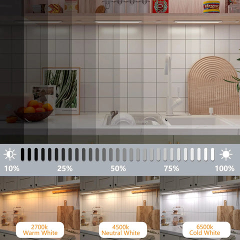 Under Cabinet LED Strips With RGB CW Color Changing Lights Dimmable Brightness For Alexa And Google Home Kitchen Lighting Setup