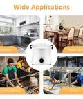 Professional Electric Potato Peeler And Auto Vegetable Spinner displayed in various kitchen settings for meal prep.