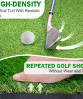 5x4ft Golf Hitting Mat With Thick 31mm Artificial Turf For Indoor And Outdoor Use, Durable EVA Backing, Includes 6 Tees