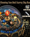 Totally Kid Friendly Solar System Building Kit For Ages 8 To 12 With 967 Pieces STEM Project Gear Driven Orrery Glowing Sun Rotating Planets 360 Clear Dome Music Box Transparent Dome Desk Decor For Boys And Girls, gear model