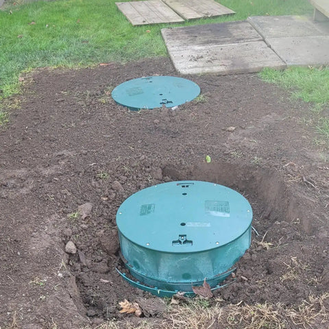 24 Inch By 6 Inch Septic Tank Riser HDPE Construction With Frost Resistant Structural Ribs USA Made Replacement Model 3008 NG