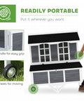Mobile 43 Inch Chicken Coop With Wheels For Easy Relocation, Backyard Tractor Style with Handles and Wheels for Transport
