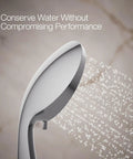 Forte Multifunction Handheld Shower Head With Three Spray Settings for Full Coverage, 1.75 GPM, Polished Chrome, Side View