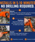 Milling Machine Guard For Manual Mills OSHA Compliant Head Mount Shield Made With Lexan And Aluminum installation guide