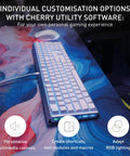 Level Up Your Daily Grind With This Renewed Wired Mechanical Keyboard Featuring Snappy Brown Switches And Vivid Rgb Lighting Built Into A Rock Solid Aluminum Alloy Design on a colorful desk mat.