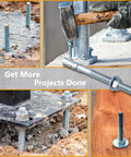 Beefed-Up Wedge Anchors For Concrete And Cement Beams And Machinery Party Animals Three Eighths By Seven Inches Zinc Plated Five Piece Anchor Bolts Set For Industrial Concrete Installations on site
