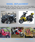 5 Pin AC CDI Box For 125cc Dirt Bikes And ATVs, Compatible With SSR 3125B 3125R 3125XR8, showcases compatibility with various vehicles.