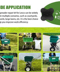 Lesco Spreader Repair Kit For N2320 With Nonstick Spinner And Agitator shown in various scenarios for wide application use