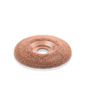 Professional Tungsten Carbide Shaping Disc For Woodworking Angle Grinders 4 Half Inch Diameter And 7 Eighth Inch Bore on white background.